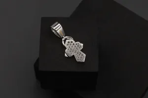9ct White Gold Diamond Cross Pendant 1.22ct