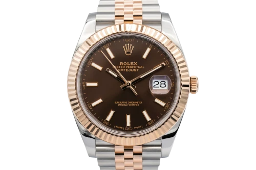 Rolex DateJust 41mm Steel & 18ct Rose Gold Jubilee 126331 2017