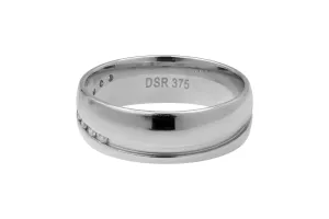 9ct White Gold Diamond Wedding Band 0.20ct