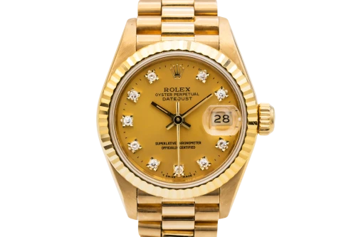 Rolex Lady DateJust 26mm 18ct Yellow Gold Presidential 69178 1991