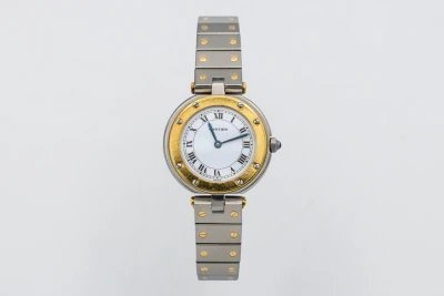 Cartier Santos Ronde Vendome 27mm Steel & 18ct Yellow Gold 8191 1988