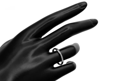 Platinum Eternity Diamond Ring  0.10ct 3.2g