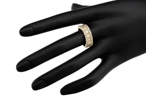 18ct Yellow Gold Diamond Mens Ring 1.78ct