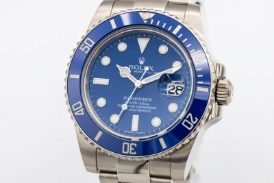 Rolex Submariner Date 40mm 'Smurf' 18ct White Gold Oyster 116619LB 2012