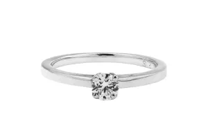 18ct White Gold Diamond Engagement Ring 0.20ct H VS1