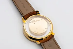 Chopard Happy Diamond 37mm Brown Leather 20/7229-20 Circa 2010