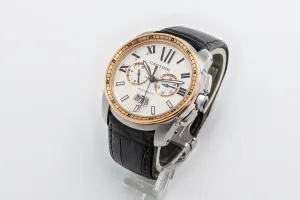 Cartier Calibre De Cartier 42mm Black Leather W7100043/3578 2014