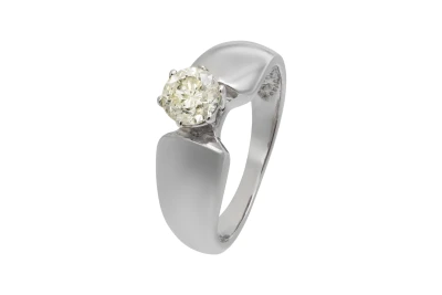 14ct White Gold Diamond Engagement Ring 0.60ct 5.2g