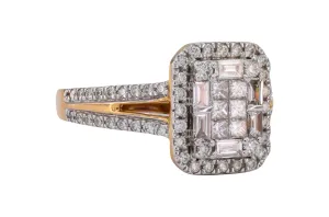 18ct Rose Gold Diamond Engagement Ring 1.74ct 5.8g