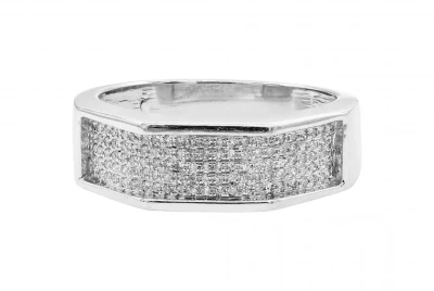 9ct White Gold Diamond Wedding Band 0.25ct