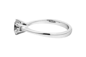 18ct White Gold Diamond Engagement Ring 0.88ct ISI2