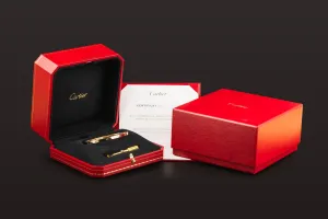 Cartier Classic LOVE Bracelet 18ct Yellow Gold Size 18 3.75mm – With Screwdriver