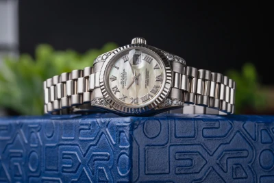 Rolex Lady DateJust 26mm 18ct White Gold Presidential 179239 2003