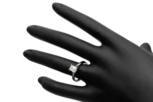 Platinum LAB Diamond Emerald Engagement Ring 1.06ct IGI Certified