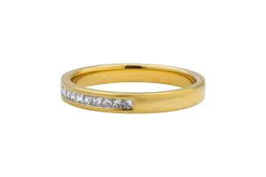 18ct Yellow Gold Princess Cut Diamond Ring 0.22ct