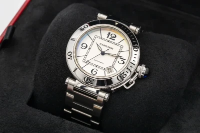 Cartier Pasha Seatimer 40mm Stainless Steel W31080M7/2790 Circa 2010