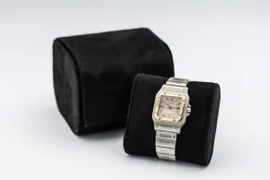 Cartier Santos Galbée 29mm Steel & 18ct Yellow Gold Quartz 187901 1990