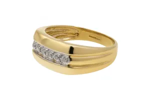 9ct Yellow Gold Diamond Wedding Band  0.28ct