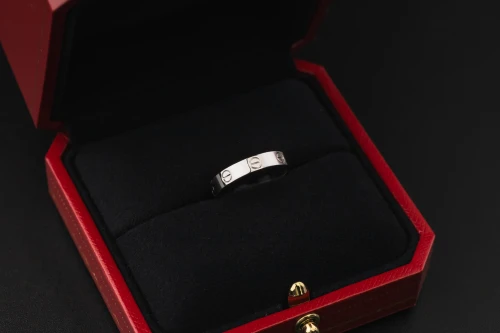 Cartier LOVE Ring 18ct White Gold 3.6mm Size 53 M
