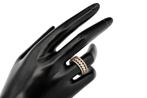 18ct White Gold & Rose Gold Baguette Ring 2.20ct