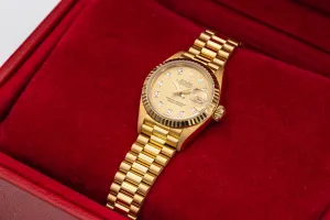 Rolex Lady DateJust 26mm 18ct Yellow Gold Presidential 69178 1998