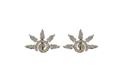 9ct Yellow Gold Diamond Sunshine Stud Earrings  2.3g