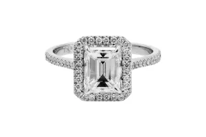 18ct White Gold Diamond Engagement Ring 1.54ct GIA Certified